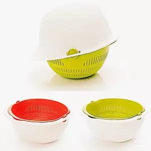 쌀세척통 채반 과일 쌀씻는그릇 타공볼 그릇볼 샐러드용기 타공 깊은 QW7F4130