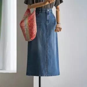 (안나앤플러스) 로반 슬릿 데님 스커트[스커트DR44] 빅사이즈