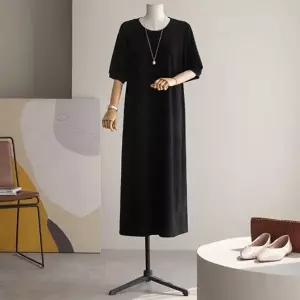 (안나앤플러스) 퍼프 골지 원피스[드레스DF271] 빅사이즈