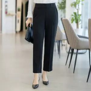 엄마옷 모슬린 엄마옷 빅밴딩 일자 정장 바지 613HJK378 중년여성/50대/60대/70대/빅사이즈/할머니옷/마담