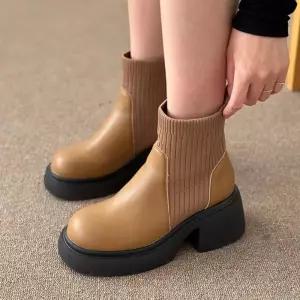 여성화 발목 여성부츠 봄구두 미들부츠 부티 미들힐