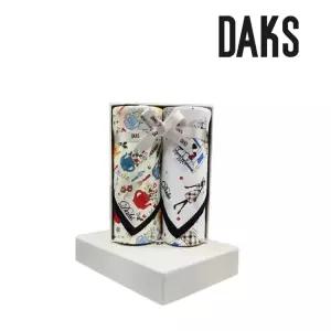 [롯데백화점]닥스 남녀 2매 나염 손수건 세트 DKN1422/DKN1425