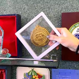 압화 악세사리 보관용 필름 액자 화이트 14x14