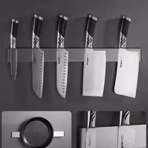 스텐주방칼걸이 자석칼정리 싱크대칼보관함