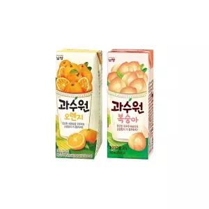 남양 과수원 190ml 오렌지24팩+복숭아24팩/무배/유통기한26.06.31이후 제품