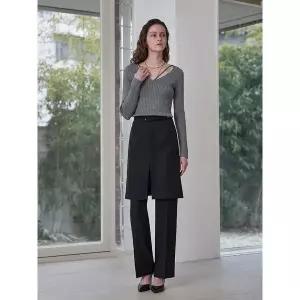 [하프클럽/]트렌디 벨트 스커트 세트 일자핏 슬랙스 LN04TP100HS