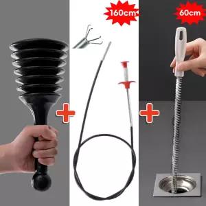 하수구 삼총사 세면대 뚫어뻥 청소 3세트 구성