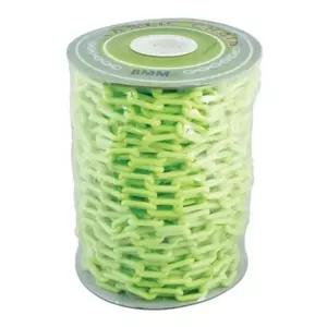 플라스틱 체인 사슬 8mm 주차금지 안전줄 백적 45m 플라스틱사슬 쇠사슬체인