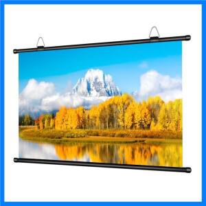 XIAOHUI 안티 라이트 두꺼운 HD 프로젝터 스크린 16:9 구멍없는 벽걸이 형 홈 60/72/84/92/100/110/120/133