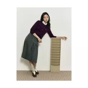 매장정품 빈폴 BEANPOLE LADIES [B. my] 캐시미어 혼방 에이미 카디건 퍼플 (BF585AN01U) BF585AN01U 66005