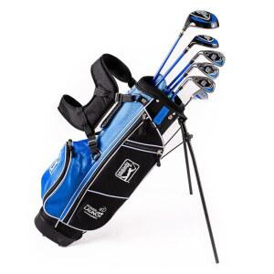 PGA 투어 유스 골프 클럽 5-15세 이상 세트(3 u20195 u201D-5 u201910 u201D), 라이트 및 왼손잡이 키즈 골프 세트 u2013 초급 주니어 골프 클럽(경량 스탠드 백, 말렛 퍼터, 하이브리드, 드라이버 포함)