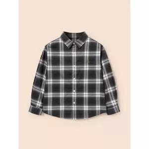 빈폴 키즈 옴브레 체크 셔츠 블랙 BI5864U045 400065