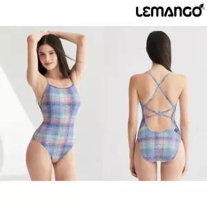 르망고 5674 아르모니에 체크 더블 크로스백 여성 원피스 수영복