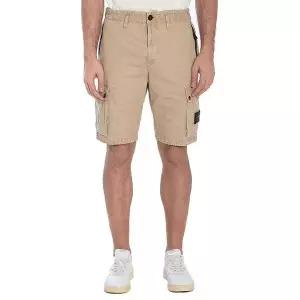 [스톤아일랜드] 카고 반바지 슬림핏 베이지 K1S15L100011 S00WA V019A 143116899