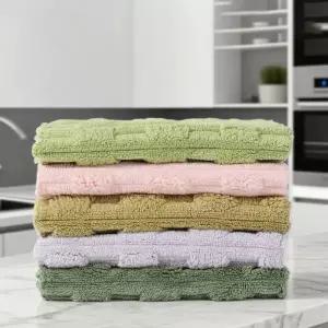 홈밸류언스 흡수력 좋고 도톰한 다용도 극세사 대나무 행주 색상랜덤 5장