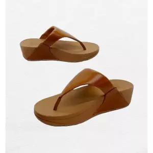 [핏플랍]루루 레더 토포스트 슬리퍼 라이트탄