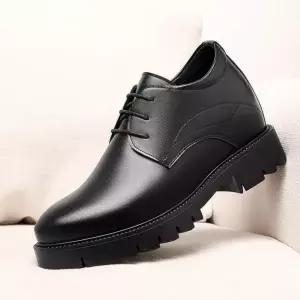 10cm 키높이 소가죽 남성 구두, 패셔너블, 캐주얼, 비즈니스 오피스 굽높은 정장 구두