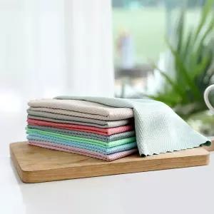 부드러운 비늘무늬 주방 행주 24x24cm 5매입 행주세트 부드러운 극세사