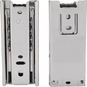 HAOHIZE 5인치 서랍 슬라이드 2PCS 소프트 클로즈 볼 베어링 러너 풀 익스텐션 사이드 마운트 미니 레일