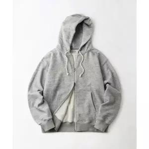 아웃스탠딩 OUTSTANDING AUTHENTIC COMFORT HOOD ZIP SWEAT_HEATHER GRAY OS00ALHZ01HG 200330