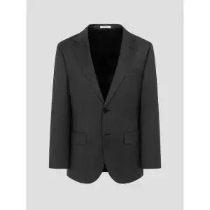 (로가디스) 울 스트레치 솔리드 레귤러 핏 수트 재킷 - 그레이 RX6101P013