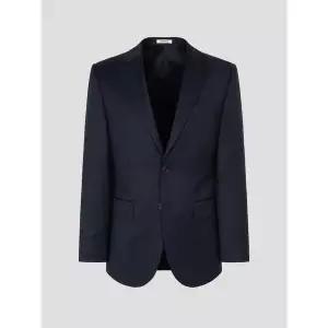 (로가디스) 울 스트레치 솔리드 레귤러 핏 수트 재킷 - 네이비 RX6101P02R