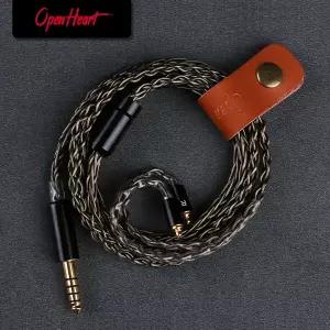 호환 OPENHEART 8 코어 케이블 전선가리개 Sennheiser IE200IE300IE600IE900 AKG N5005N30 MMCX 3.5 4.4mm