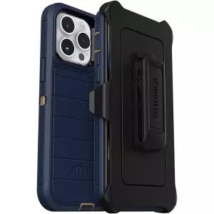OtterBox 디펜더 시리즈 스크린리스 에디션 케이스 아이폰 14 프로 맥스용 (전용) - 홀스터 클립 포함 - 미
