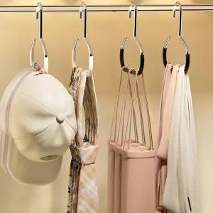 논슬립 링옷걸이 5P 1세트 모자걸이 넥타이걸이 가방 스카프 옷장정리 멀티 옷걸이 2컬러