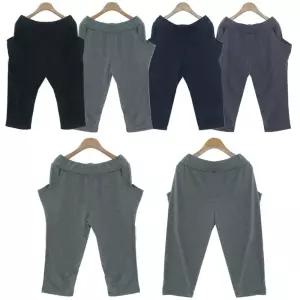 7부 배기팬츠 트레이닝팬츠 옆주머니 편한 스판바지