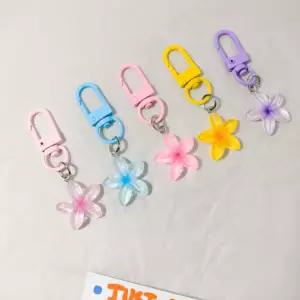 아크릴 플라워 휴대용 홀더 5개 세트 벚꽃 벚꽃 귀여운키링 키홀더 플라워키링 꽃체인키링