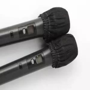 노래방 부직포 덮개 마이크 블랙 일회용 코인 커버/보호/헤드/스폰지/스펀지/교체용/잡음/차단/이물질/침투