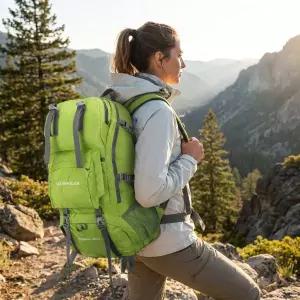 트래커스 방수 등산 가방(40L) (그린) / 등산백팩 트레킹배낭 아웃도어가방