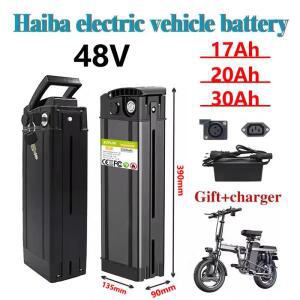 실버피쉬 전기 자전거 배터리, 48V, 20Ah, 17Ah, 고용량 18650 셀, 500-3000W 출력