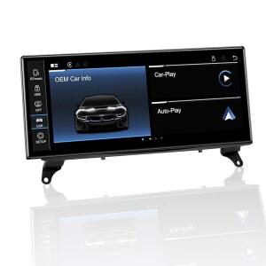 PEMP Linux 12.3인치 초박형 화면 E70 E71 CIC 유선 및 무선 카플레이 리트로핏 안드로이드 오토, 1920 x 720 디스플레이 미러 링크 카 라디오 블루투스 비디오 플레이어 화면(2010-2012) BMW X5 X6용