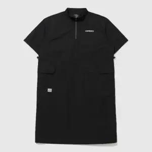 반바지 VQA UR122COP31-BLK 린넨라이크 하프집업 우먼스 원피스 / BLACK