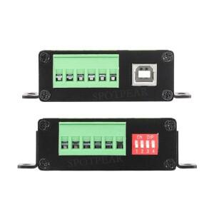 벽/레일 장착용 산업용 절연 컨버터 USB TO 4CH RS485(B) UART CH344L
