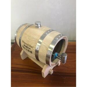 나무 위스키오크통 750ml 장 긴마개 2L 스틸 미니 유리 담금주 투명 용기