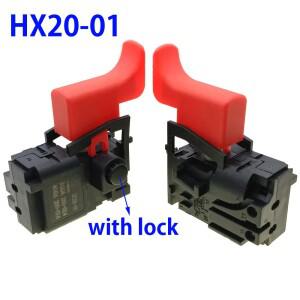 HX20-01 5A 권총형 드릴 전동 공구 스위치 액세서리 DKP1-5A 잠금 기능이 있는 접촉