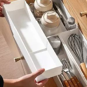 가정용 서랍칸 분리형 정리함 주방용품 수납함 책상 문구류 보관 칸막이 트레이