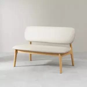 [헤닝] 마이홈 낮은 원목 2인 벤치의자