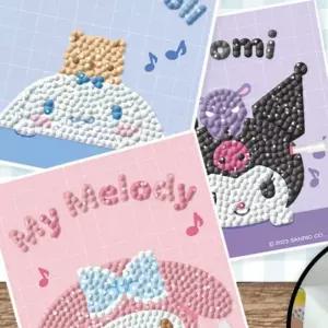 참앤코지 산리오 메모리즈 보석십자수 스티커 다이어리스티커