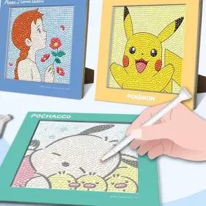 참앤코지 꼬부기 보석십자수 스탠드액자형 큐빅십자수