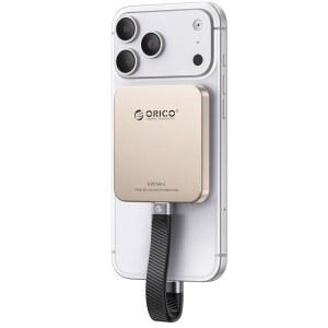 ORICO 2TB 마그네틱 외장 SSD, 알루미늄 합금, 최대 2000MB/s, 4K 120Hz ProRes HDR 기록 및 저장, 솔리드 스테이트 드라이브, 17 16 Pro Max, 태블릿, 컴퓨터 - K20MINI 골드와 호환 가능