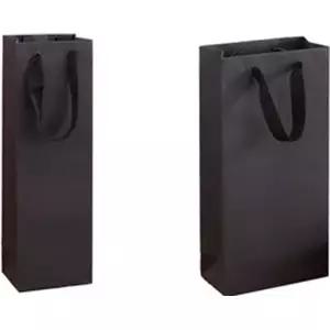 튼튼한 크라프트 위스키 무지 선물용 답례 두꺼운 와인 가방 손잡이 봉투 쇼핑백 양주 참기름 종이 긴 고급