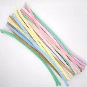 입학식꽃다발 국산 파스텔 혼합 모루 50개입 털철사 공예용 30cm