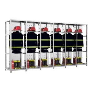 방화복 보관함 앵글 행거 유니폼랙 작업복 좌석 95x363x75 용 폴딩 3인 DD