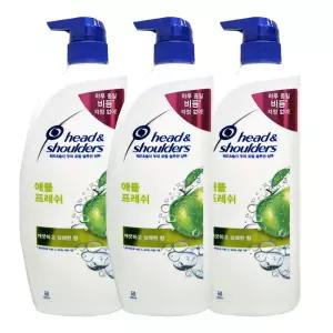 헤드앤숄더 애플프레쉬 샴푸 850ml X 3개