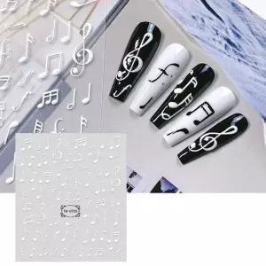 5D 밀키음표 네일스티커 용품 스티커 네일 젤 스톤 셀프 재료 파츠