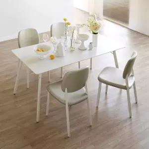 일룸 식탁 의자 테이블 카페 식당 가죽 인테리어 비비 솔리드 MNS